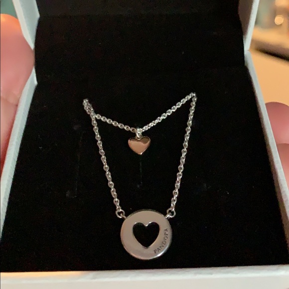 Two Heart Necklace Pandora Shop, 50 